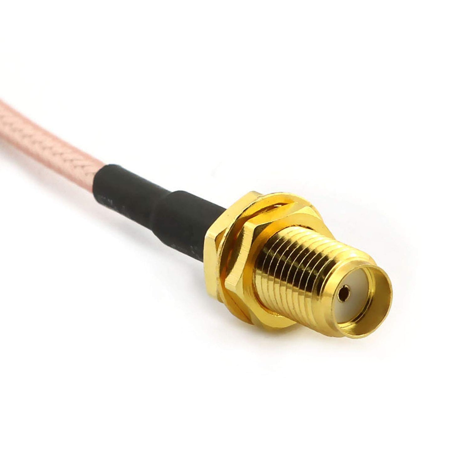 E-outstanding 1PC MMCX Pigtail Male Coaxial Cable Adapter Right Angle to RF RG316 SMA Female Antenna Connector with 0.39 Inches 4 Inches