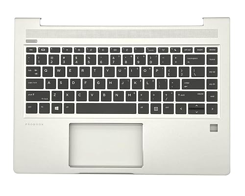 RenBang Tech Replacement for HP Probook 440 445R G6 440 445 G7 Laptop Upper Case Palmrest with Non-Backlit Keyboard Assembly L44589-001 L65225-001