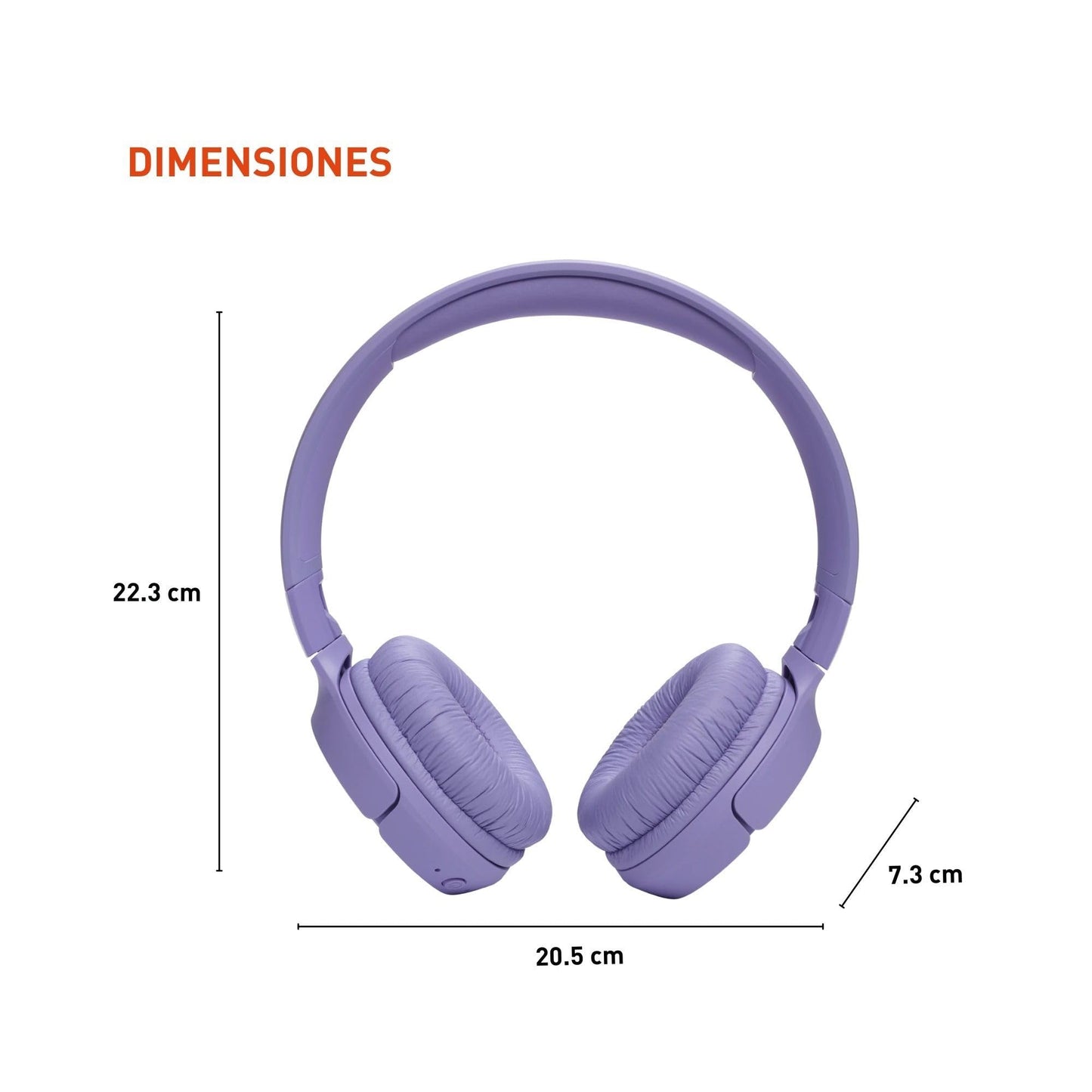 JBL Tune 520BT - Wireless On-Ear Headphones, Up to 57H Battery Life and Speed Charge, Lightweight, Comfortable and Foldable Design, Hands-Free Calls