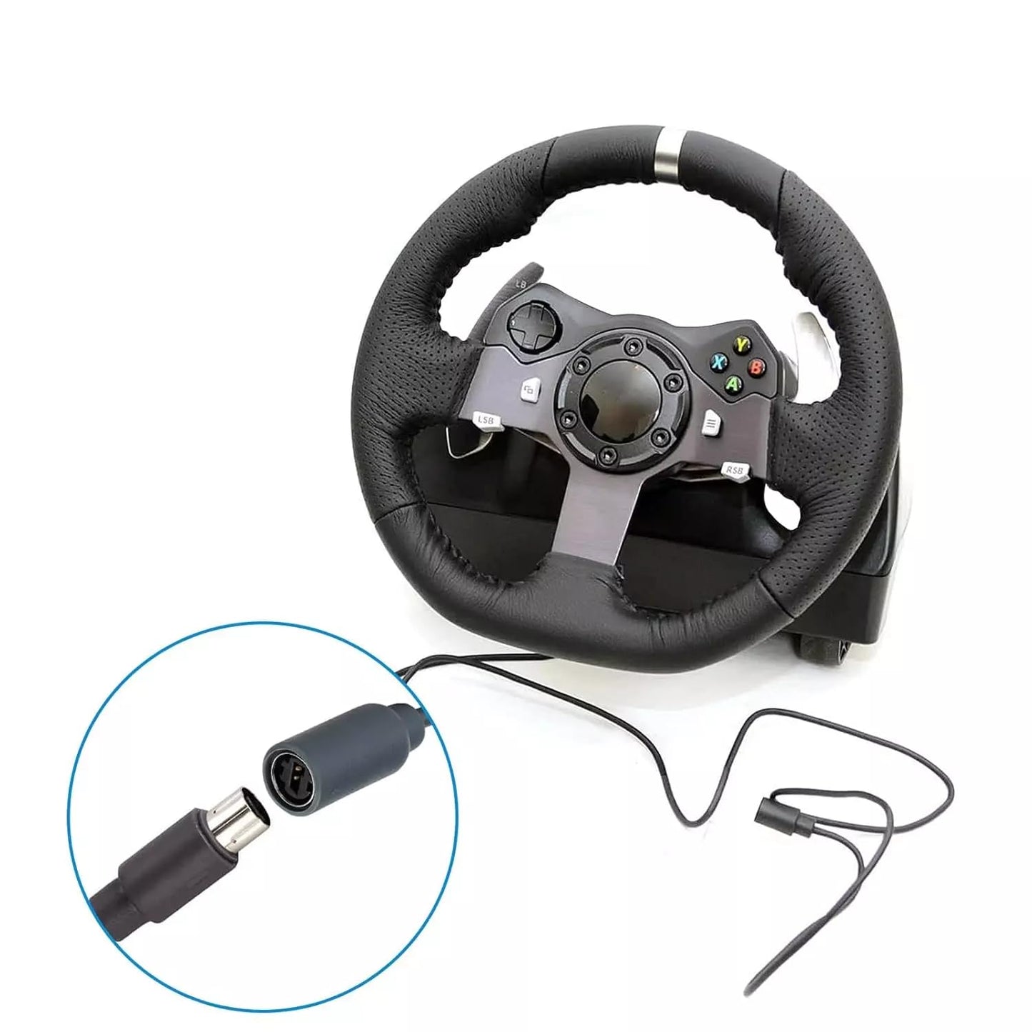 Luhaomisky 1 Pcs Grey USB Breakaway Cable USB Breakaway Shifter Adapter Wheel Accessory for Logitech G920 G923 G27 G29