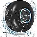 Bluetooth Shower Speaker, Portable Bluetooth Speaker 360 HD Surround Sound, Waterproof Wireless Speaker with Suction Cup, Colorful LED Lights