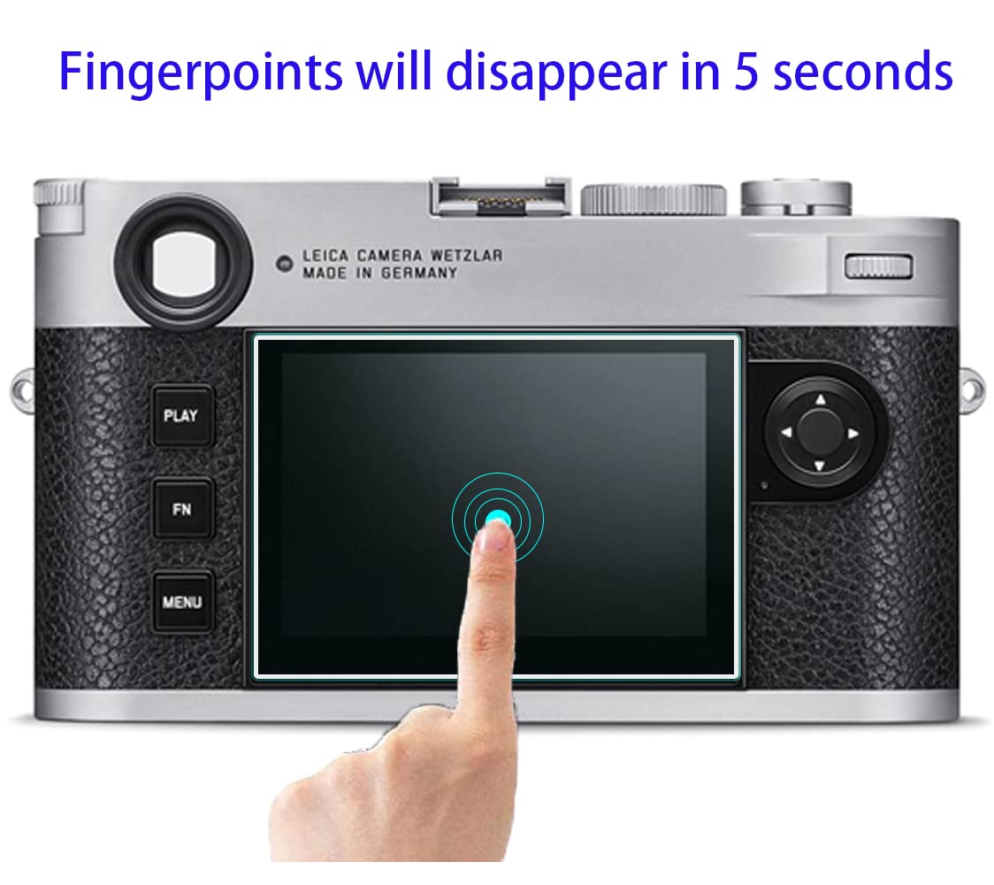 HUIPUXIANG Screen Protector for Leica-M11 / M11-P/M-EV1 Digital Rangefinder Camera(for accessories), [3 Pack] 0.3mm 9H Hardness Tempered Glass Flim