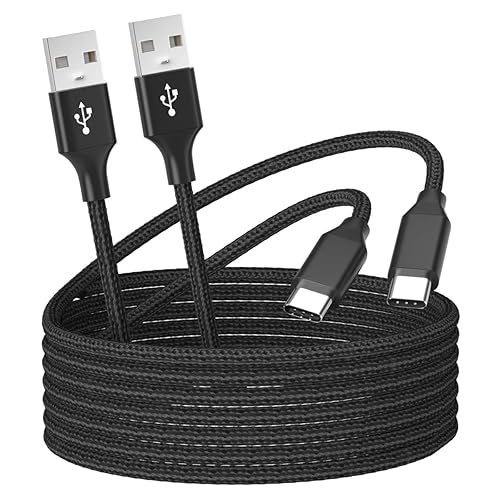 2 Packs 6ft USB C Cable for Fire Tablets (All-new HD 10 9th 10th 11th Generation,7 Kids Edition 2019 2021,HD 8,8 Plus 2020 2022 Release).Type-C