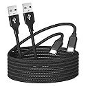 2 Packs 6ft USB C Cable for Fire Tablets (All-new HD 10 9th 10th 11th Generation,7 Kids Edition 2019 2021,HD 8,8 Plus 2020 2022 Release).Type-C