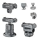 NEEWER Action Camera Accessories Kit Compatible with DJI Osmo Action 5 Pro/4/3, Cold Shoe Mount, Quick Release Magnetic Mount & Ball Head Adapter