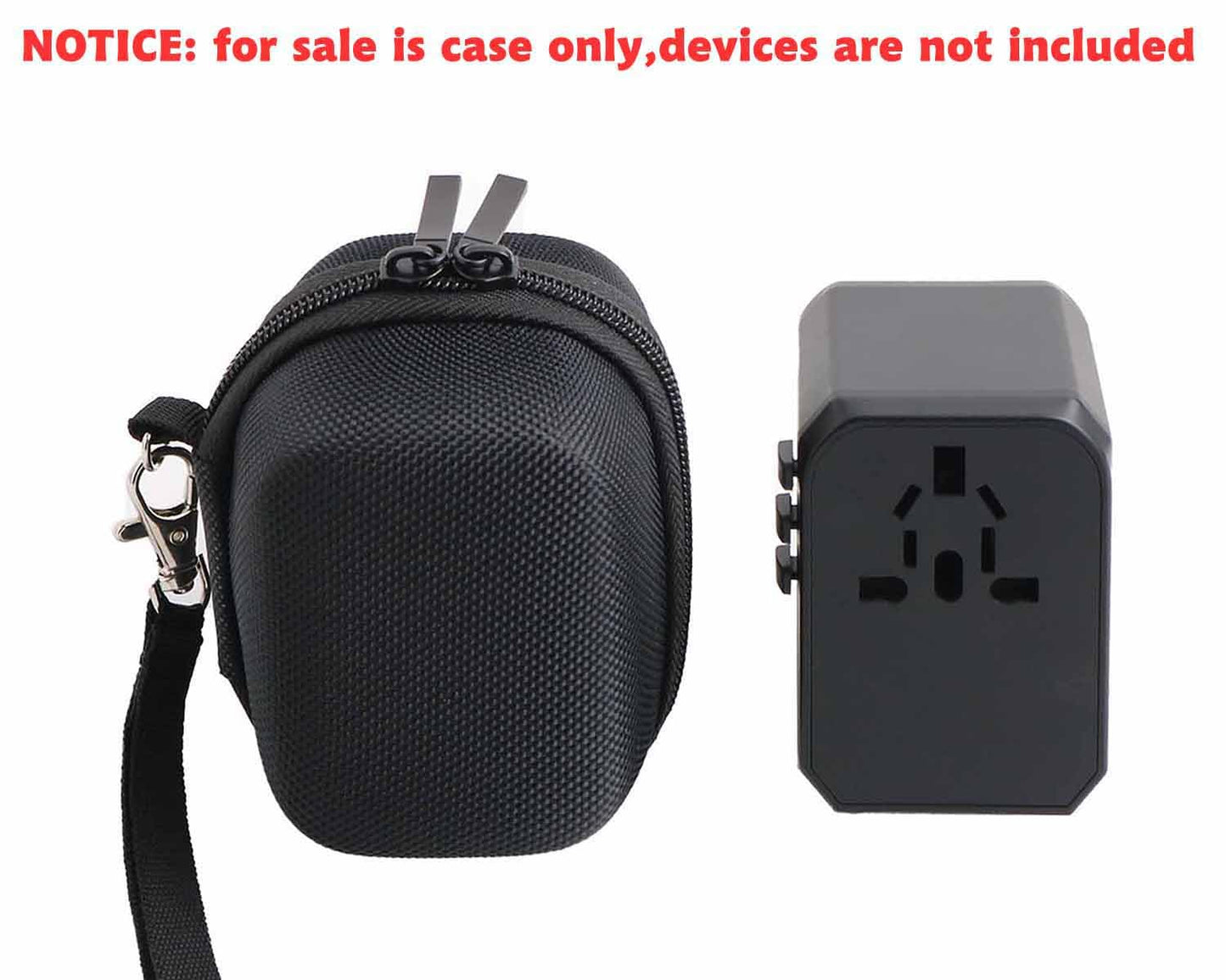 inDomit Hard Protective Travel Case Replacement, Compatible with Ceptics/TESSAN/EPICKA/NEWVANGA/VYLEE/International Power Adapter (Small)