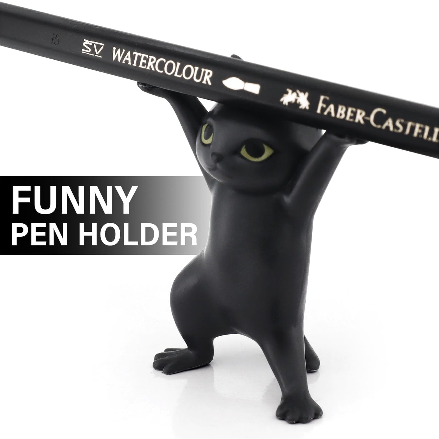 ATHAND Cute Stuff Home Decor Fun Kitty Decoration for Desk Shelf Magnetic Dance Cat Airpod Holder Headphone Earbuds Holder for Apple AirPods 1& 2 3