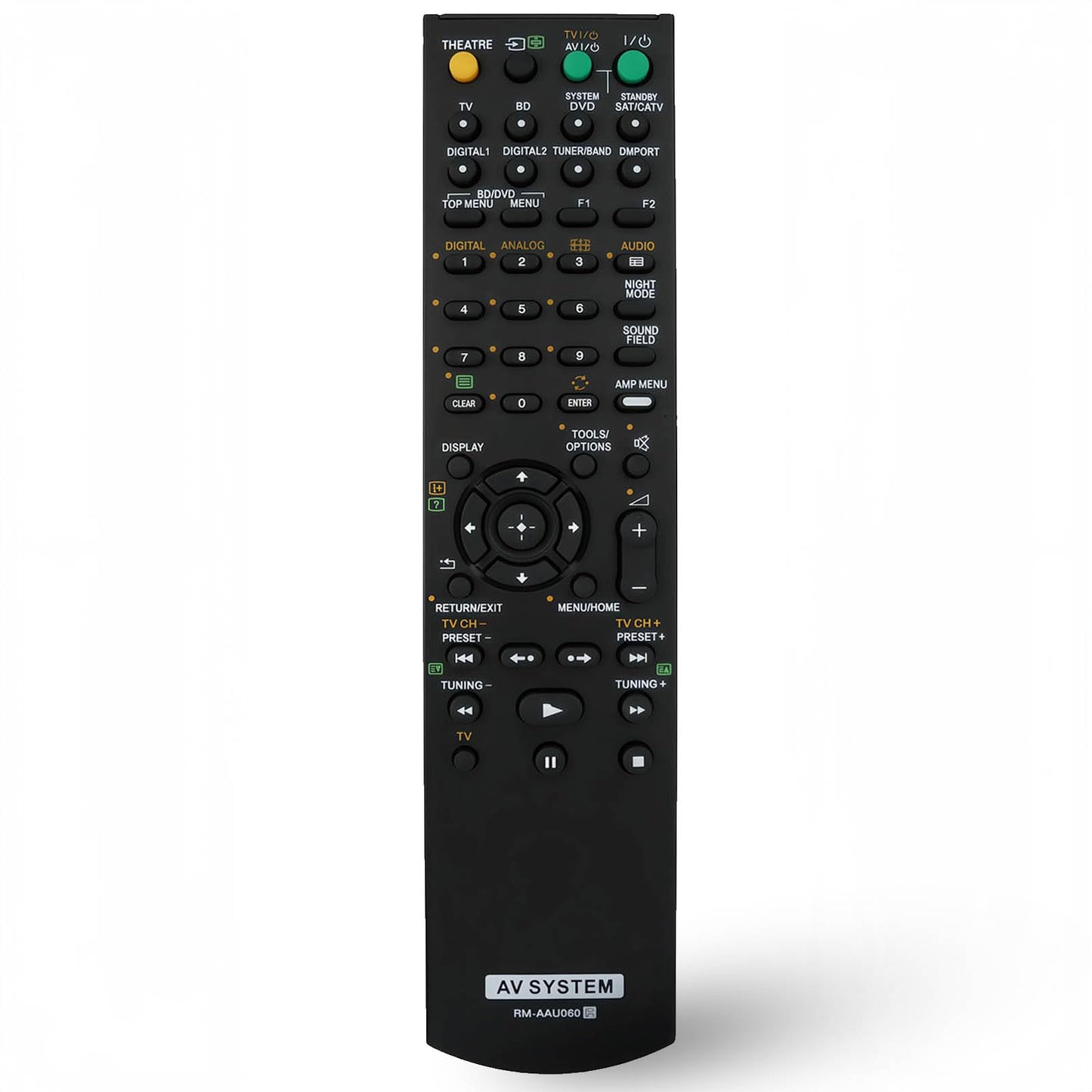 Replacement Remote Control Fit for RM-AAU060 STR-KS360 STR-KS360S STR-V505 STR-DG500 STR-DG600 STR-K1600 SA-WFS3 HT-SS360 for Sony AV System Receiver