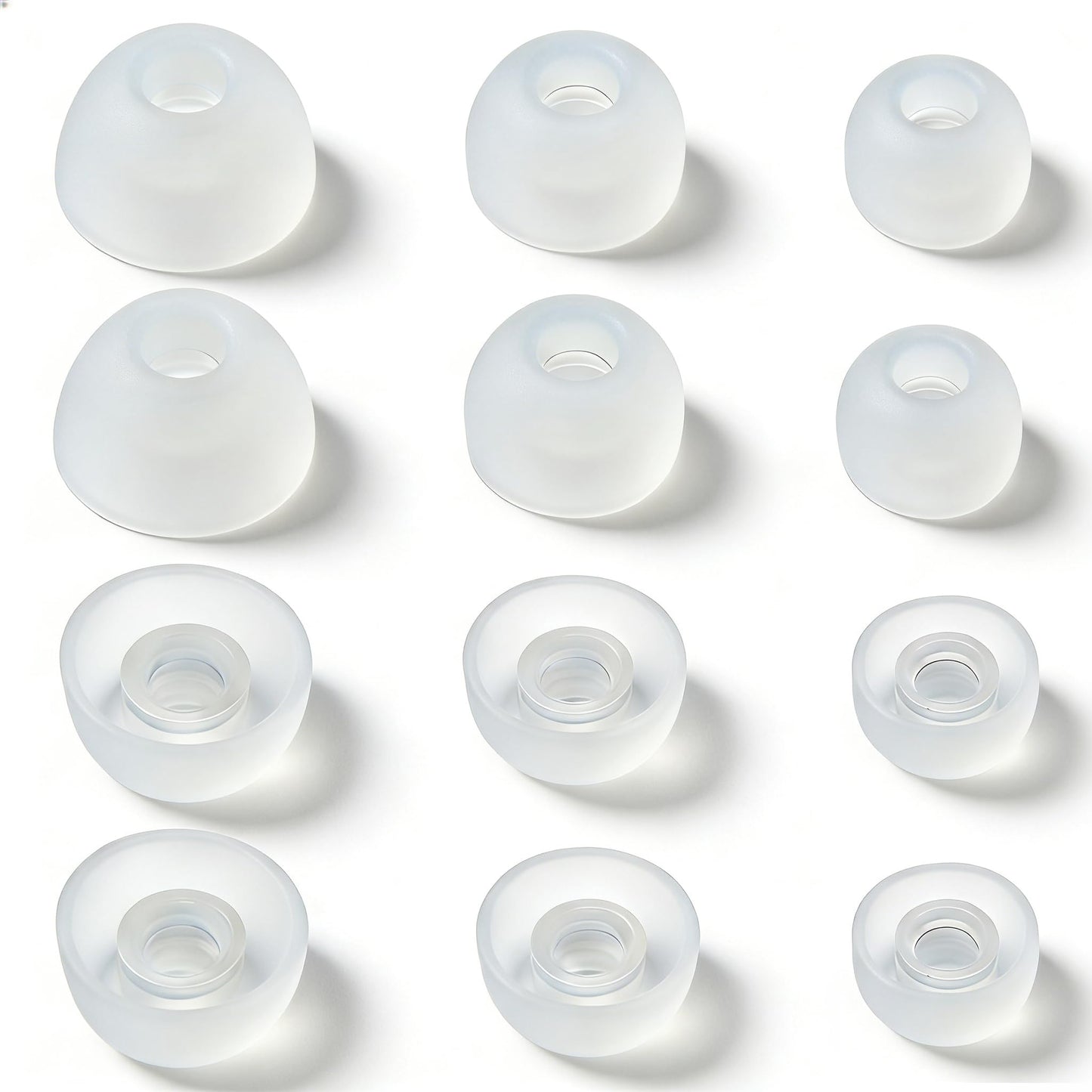 Silicone Ear Tips for Beats Earbuds - Clear Replacement Tips for Studio Buds+, Fit Pro, Solo Buds, 6 Pairs Noise Isolating & Comfortable, Transparent