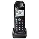 Panasonic Cordless Phone Handset Accessory Compatible with KX-TGL432 / KX-TGL433 Series Cordless Phone Systems - KX-TGLA40B (Black)