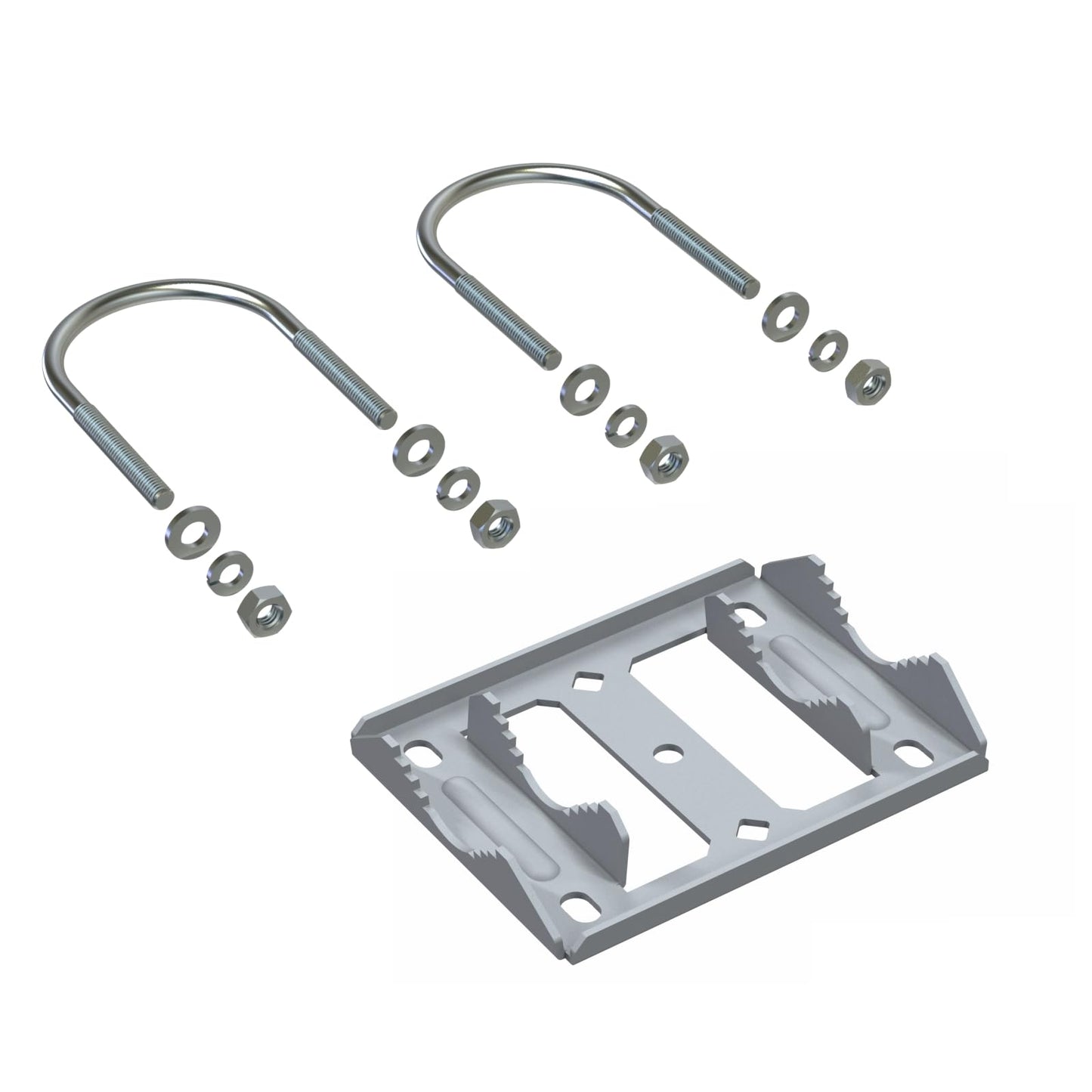 Clamp V Jaw Bracket Accessories (Without The Pole) Works with Coaxial Pipe (Pole) Mast Universal Antenna Mount Adapter for Starlink Antenna Weather