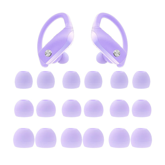 Silicone Eartips Replacement for bmani T16 / bmanl T16 Wireless Earbuds, 9 Pairs (S/M/L) Purple