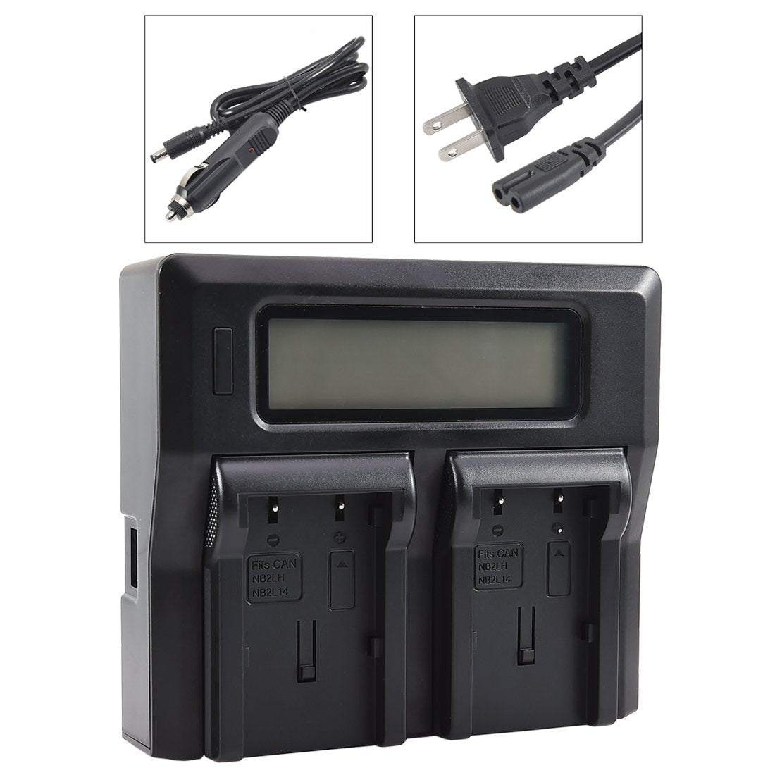 DSTE 1.5A Dual Battery Charger Compatible with Canon NB-2L NB-2LH NB-2L12 NB-2L14 NB-2L24 Battery CB-2LE CB-2LT PowerShot G7 G9 S80 S50 S45 DC410 EOS
