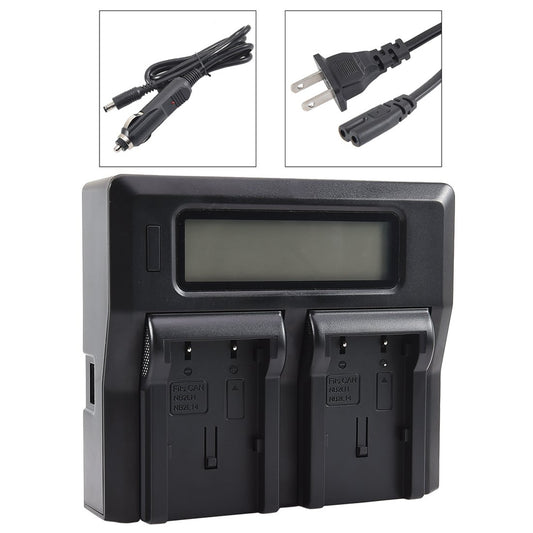 DSTE 1.5A Dual Battery Charger Compatible with Canon NB-2L NB-2LH NB-2L12 NB-2L14 NB-2L24 Battery CB-2LE CB-2LT PowerShot G7 G9 S80 S50 S45 DC410 EOS