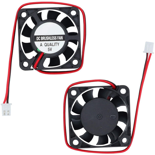2Pcs 40mm Fan 5V,3D Printer Micro 5 Volt Fans 4010, Mini Brushless Cooling Fan 40mm x 10mm 2PIN, 5000 RPM,for DIY Cooling Ventilation (5V, 0.15A)