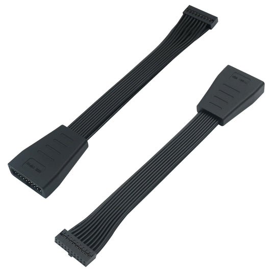 COMeap (2-Pack) USB 3.0 Header Extension Cable, Small Mini USB 3.0 19/20 Pin Internal Adapter for Motherboard 5.9-inch (15cm)