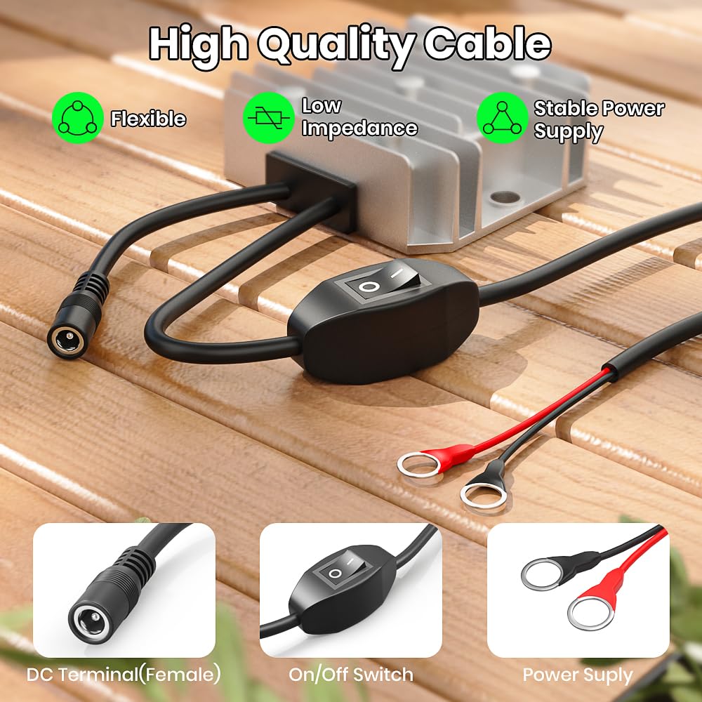 for Starlink Mini 12V Conversion Kit,12V to 24V DC Step UP Converter for Starlink Mini (EL13-O)