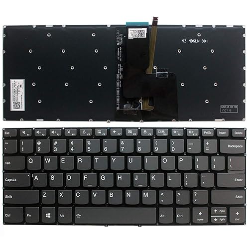 Laptop Replacement Keyboard Fit Lenovo Flex 5-1470 5-1570 US Layout Backlight