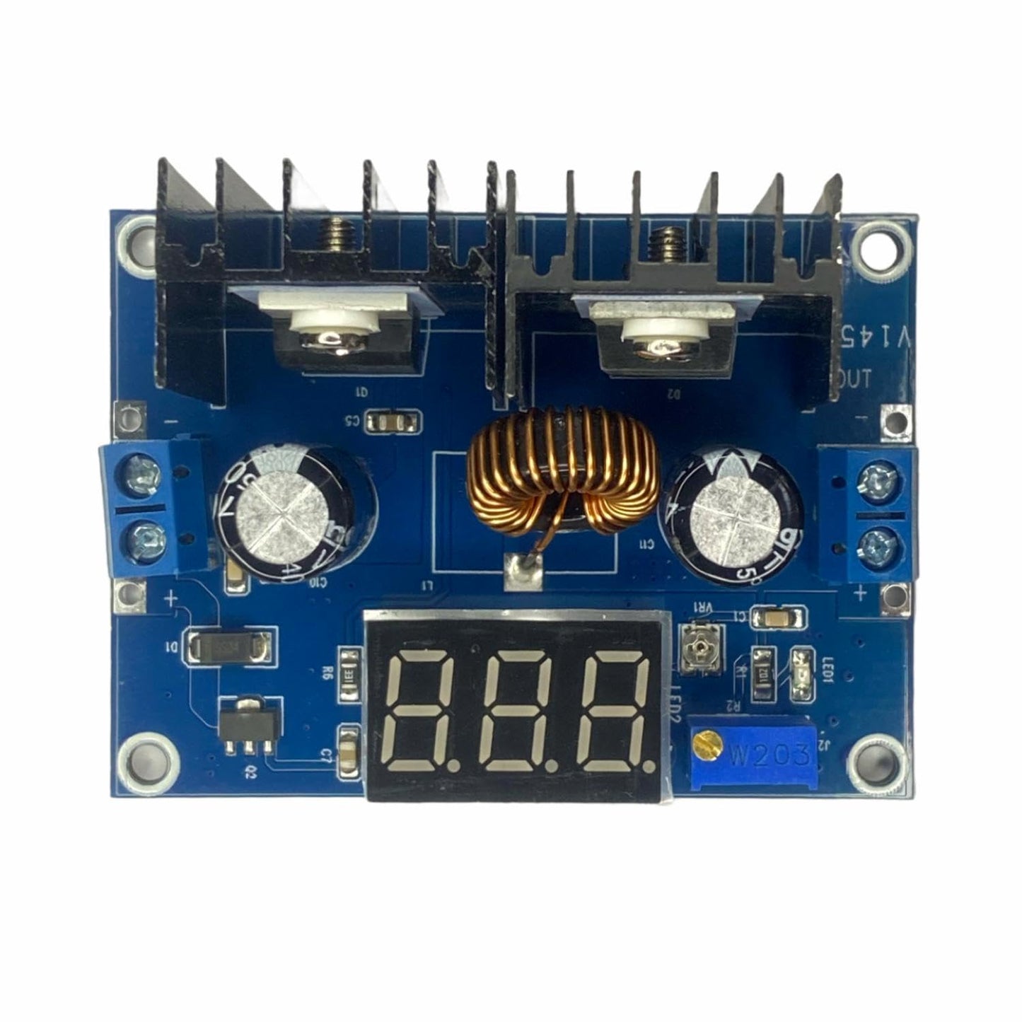XL4016 DC-DC Buck Converter, 5V/12V/15V/24V Adjustable, 4-38V to 1.25-36V 8A High Power with Display, Step-Down Module for DIY/Automation