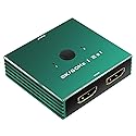 HDMI Switch 4K 120Hz 2 in 1 Out 2 Port Switch 1 Monitors 2 Computers 4K 144Hz KVM Switches Monitor Switches HDMI2.1 8K 60Hz