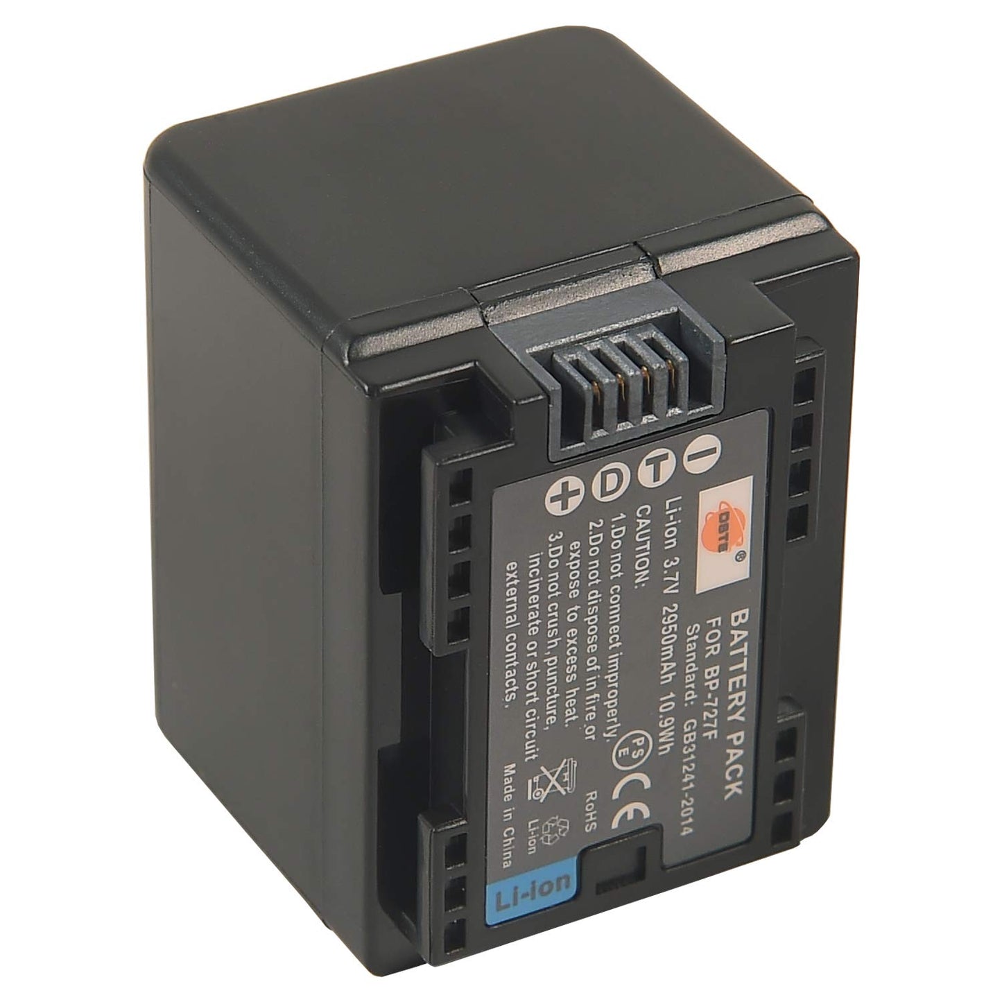 DSTE BP-727 Fully Decoded Battery + DC131 Travel and Car Charger Adapter Compatible with Canon CG-700 Vixia HF R80 R82 R800 HF R30 R32 R60 R62 R72