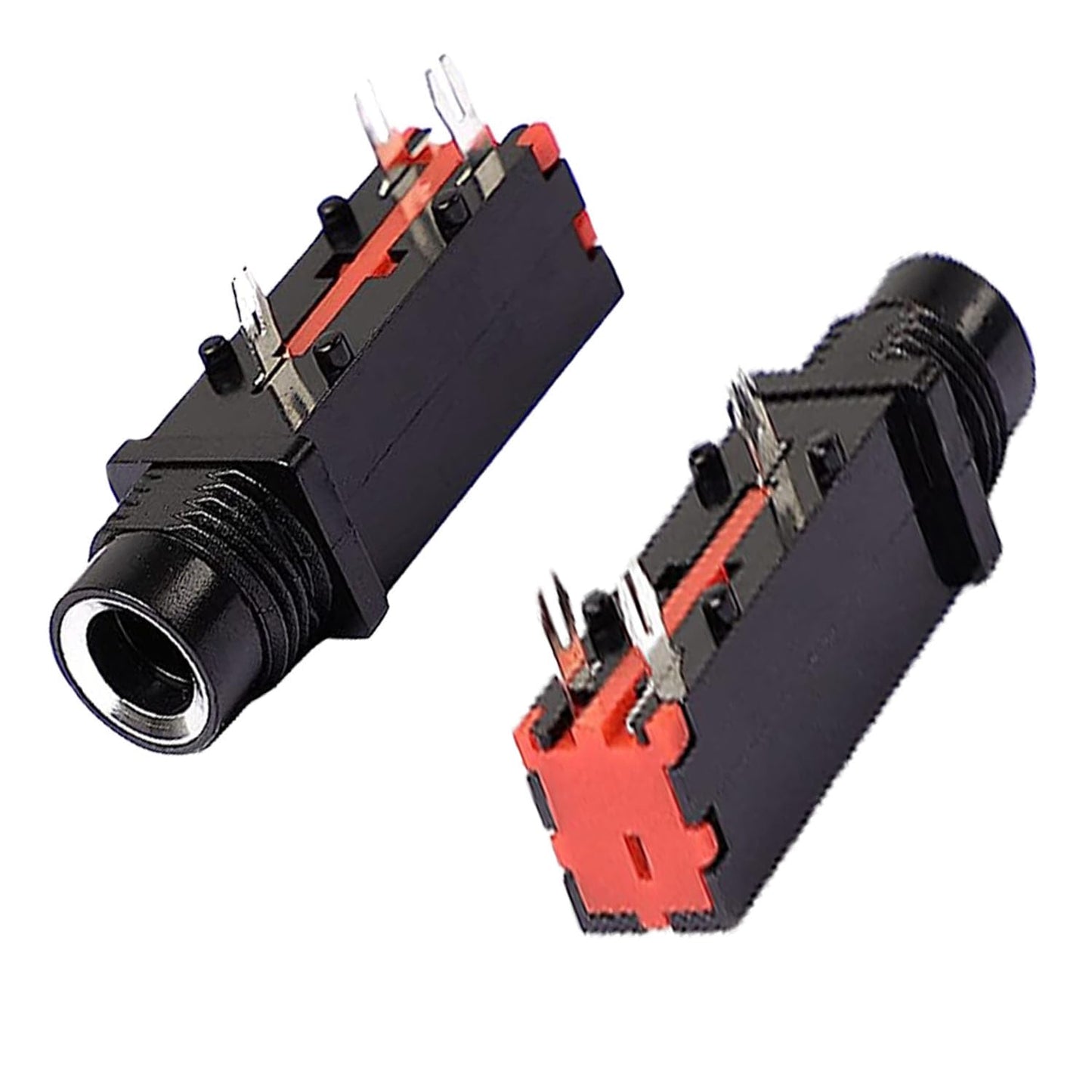 12PCS 6.35mm Mono Female Jack PCB Panel Mount Microphone Socket 1/4 Inch Mono Chassis Audio Connector
