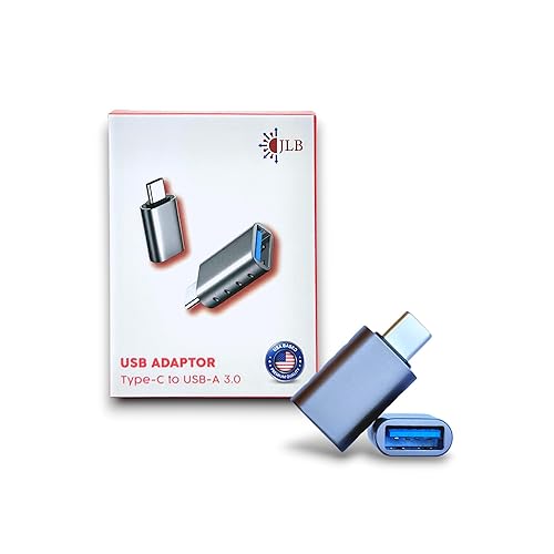 JLB USB C to USB Adapter (2 Pack), USB C Male to USB 3.0 Female Adapter, 5Gbps Data Transfer, Compatible with MacBook, iPad, iPhone, Microsoft…