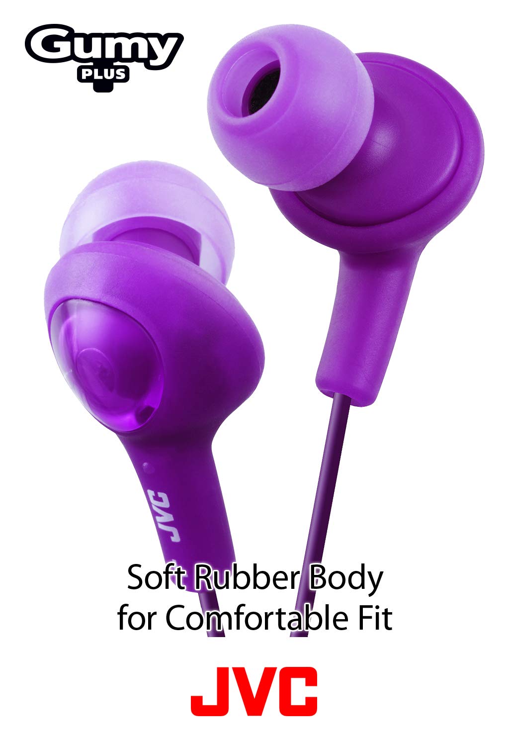 JVC HAFR6V Gumy Plus Headphones (Violet)
