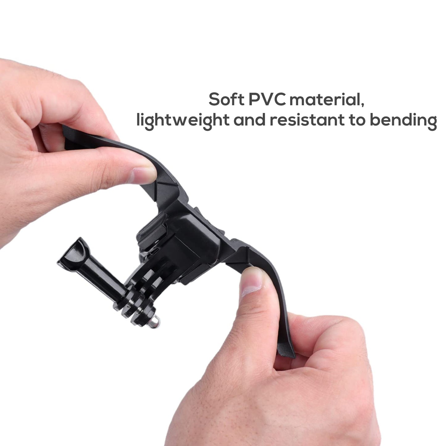 EaxanPic Motorcycle Helmet Chin Mount Kit for Gopro Helmet Adhesive Mount for GoPro Hero 10/9/8/7/6/5,DJI Osmo Action,Insta360 ONE R Action Cameras