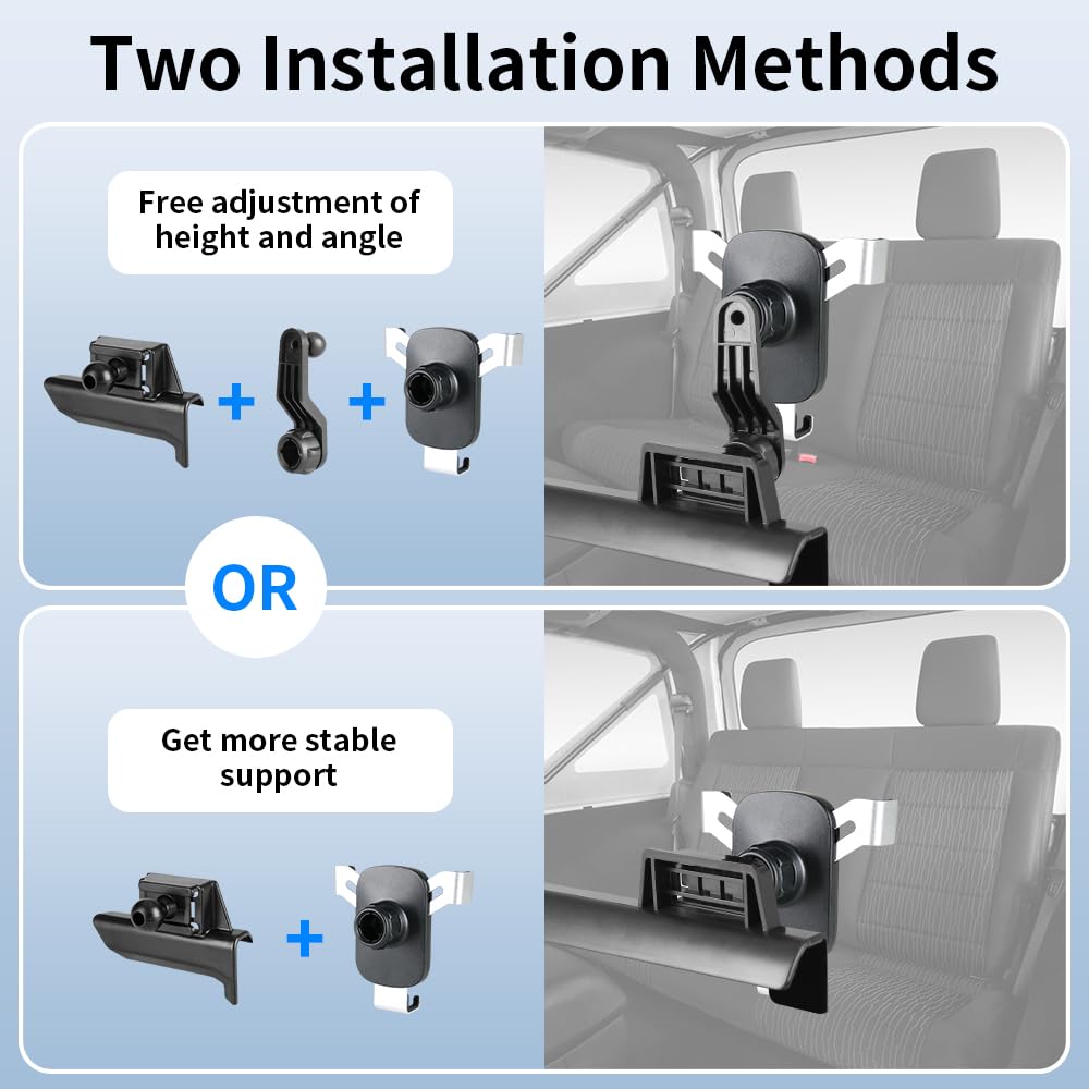 LUNQIN Car Phone Holder for Chevrolet Chevy Silverado 1500 2022-2026 and 2500HD 3500HD 2024-2026 [NOT Fit Work Truck.Custom] Auto Accessories Cell