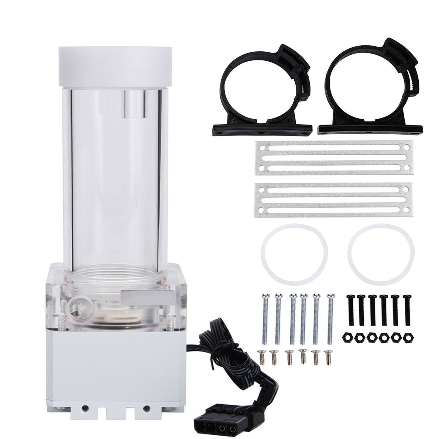 Bewinner 800L/H Mini Water Cooling Pump 0.7A 7V 12cm/ 4.72in, 17cm/ 6.69in Computer Pump 4 Meters Pump Head Fast Heat Dissipation Multi-Level Cool