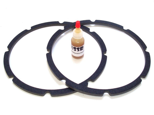 8" Pro-Grade Speaker/Subwoofer Chip Gaskets-Adhesive Included