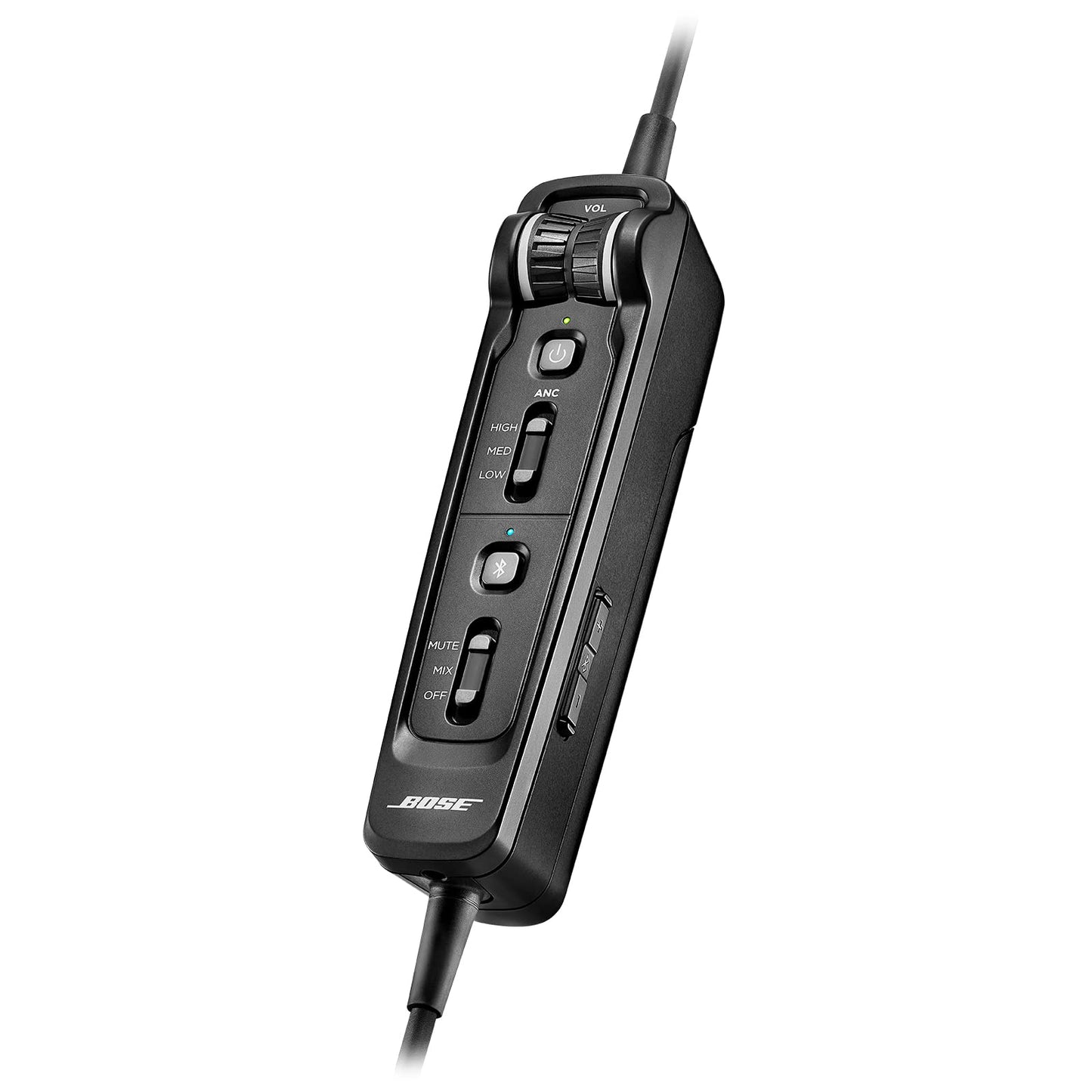 Bose A30 Bluetooth Aviation Headset - Lightweight Comfortable Design, Adjustable ANR and Noise Cancelling Microphone, [Dual Plug] - Black