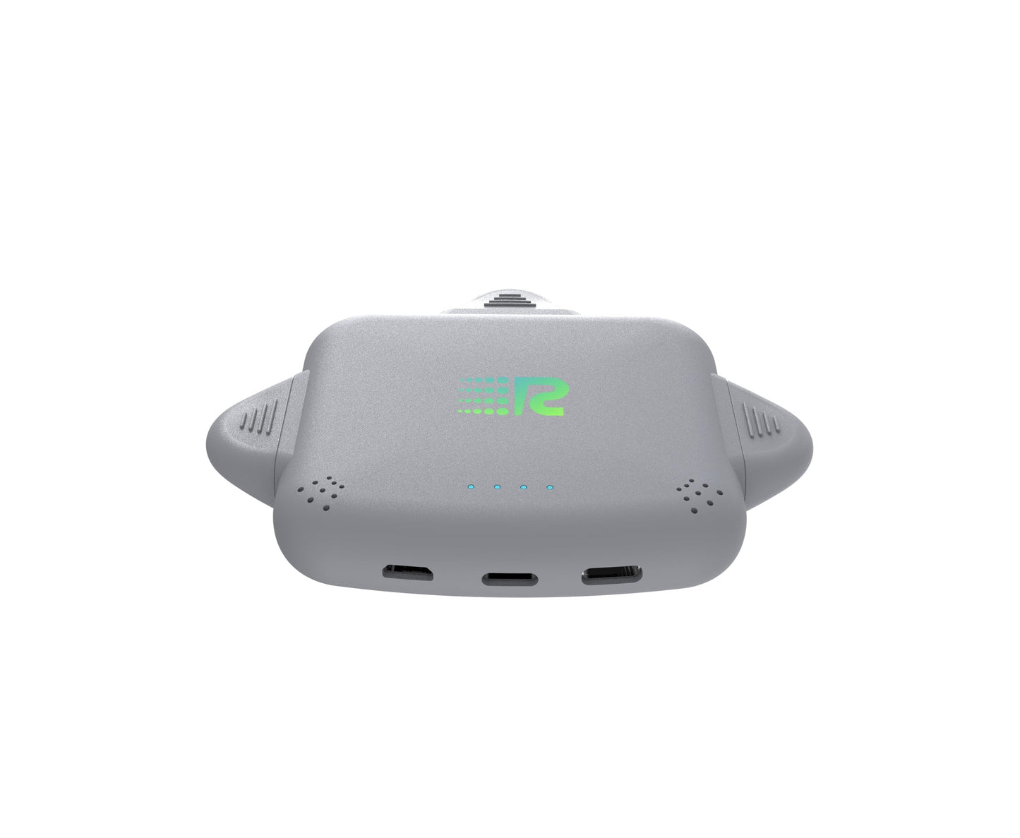 Rush Charge Universe Mini Power Bank Portable Charger Lightning USB-C Gray