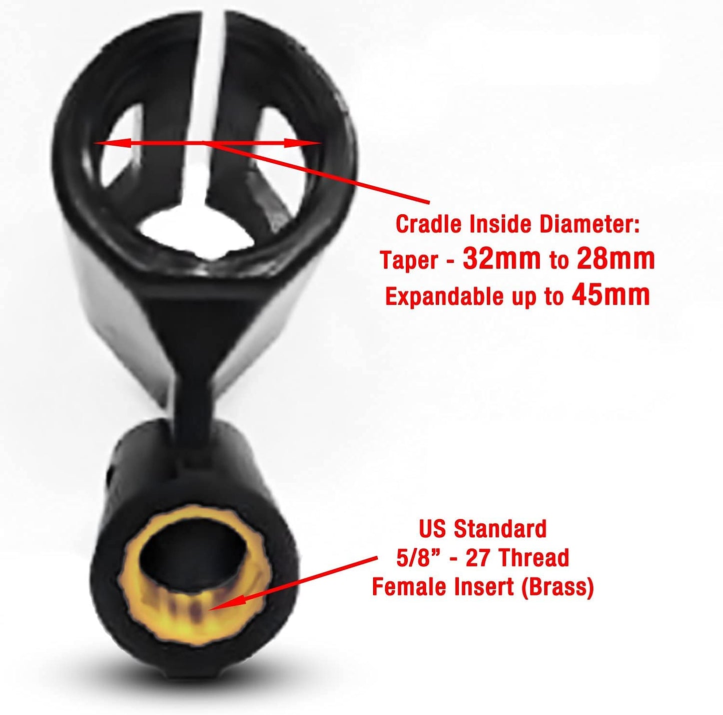 Performance Plus Wireless Mic Holder Large Barrel (MH4W)