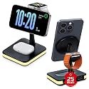 Spracht Flex Charge 4, 4-in-1 Wireless Charging Stand | 25W Fast Charger, Magnetic Connection -Works for Smartphone, Watch, Ear Buds, Qi-Enabled