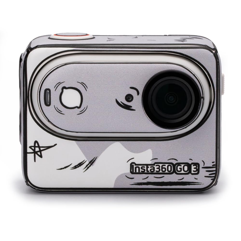 Protective Sticker for Motion Camera Body for Insta 360 GO 3 - Waterproof, Scratch Resistant, Sweatproof, 3M Material (2D Graffiti)