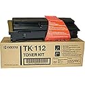 Kyocera 1T02FV0US0 Model TK-112 Black Toner Kit FFor use with Kyocera FS-720, FS-820, FS-920, FS-1016MFP and FS-1116MFP Laser Printers; Up to 6000
