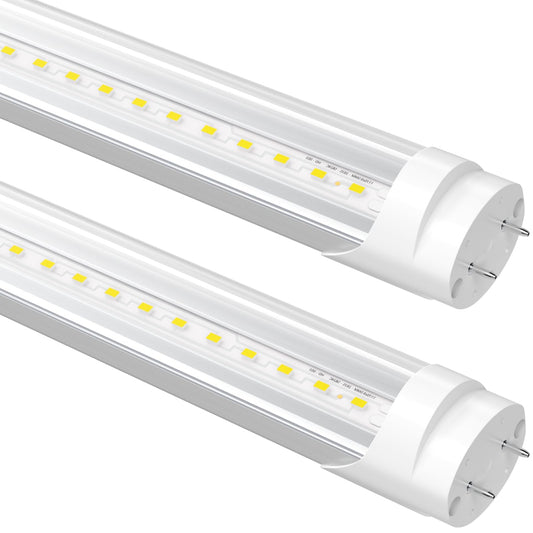 SUSLUM Fluorescent Light Bulbs Replacement 4FT, T8 LED Bulbs 4 Foot Type A+B, 24W (65W Equivalent) 3200LM, 5000K Daylight, 48 Inch Tube, F32T8 or