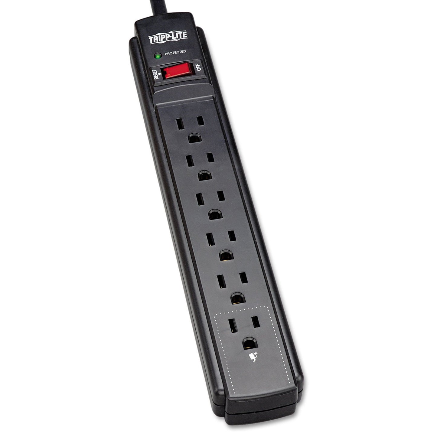 Tripp Lite 6-Outlet Surge Suppressor, Black, 120V