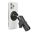 Leenconghui Magnetic Cell Phone Holder Base with 3.54" Double Socket arm for MagSafe iPhone 17 16 15 14 13 Series,Compatible with RAM B Size Mounts