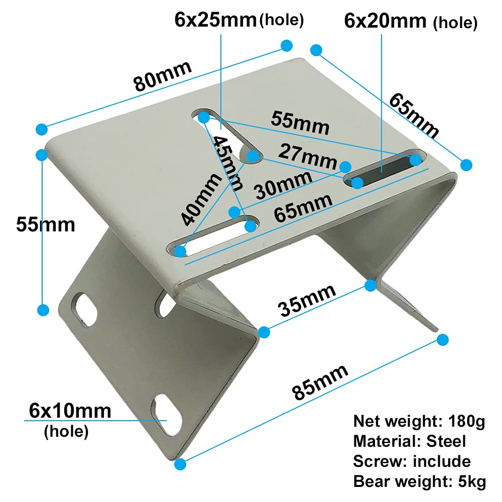 Exterior Outside Wall Corner Mount Metal Bracket Right Angle CCTV Surveillance Camera Holder Adapter
