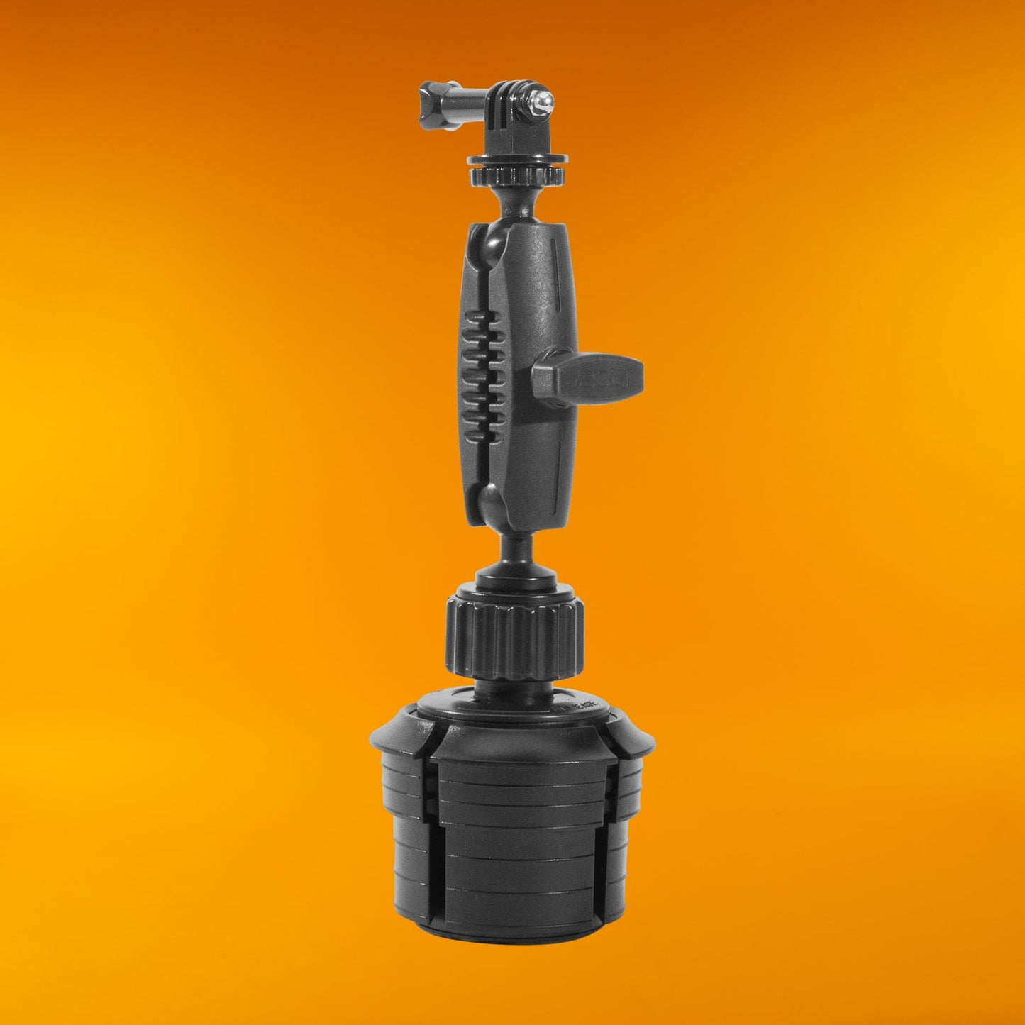 iBOLT Action Camera / ¼ inch 20 BizMount Cup Holder Mount Featuring 1 inch/ 25mm / B Size Ball Joints- for Cameras, Action Cameras, and Accessories
