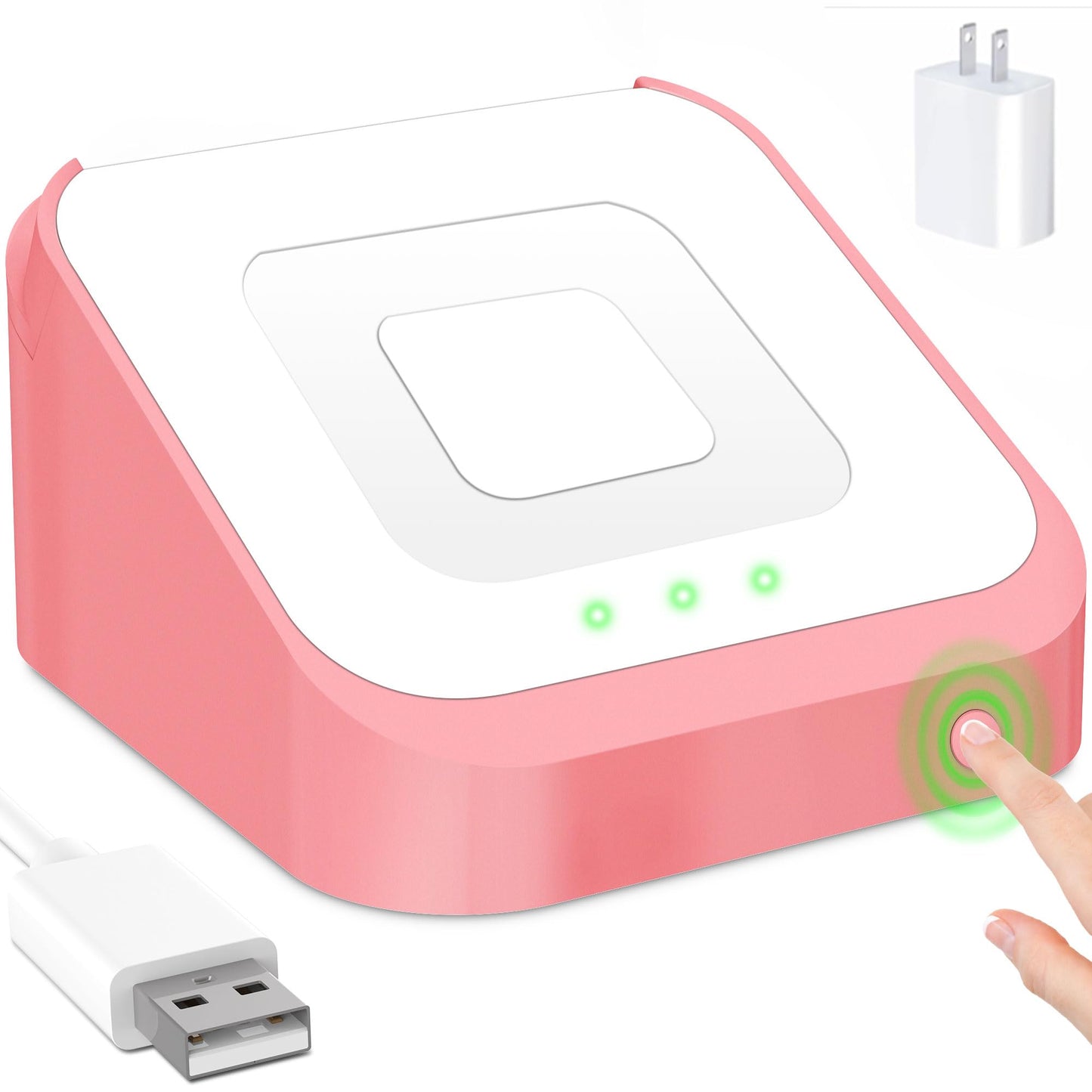 Dock Compatible with Square Reader 2nd Generation, Holder Stand for Square Card Reader 2nd Gen., with Smart Anti-Sleep Button Anti-Slip Base (Cable