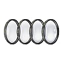 58mm Close-Up Filter Set (+1, +2, +4 and +10 Diopters) Magnification Kit for Canon Rebel T5, T6, T6i, T7i, T8i, EOS 80D, EOS 90D, EOS 77D, SL3 Cameras