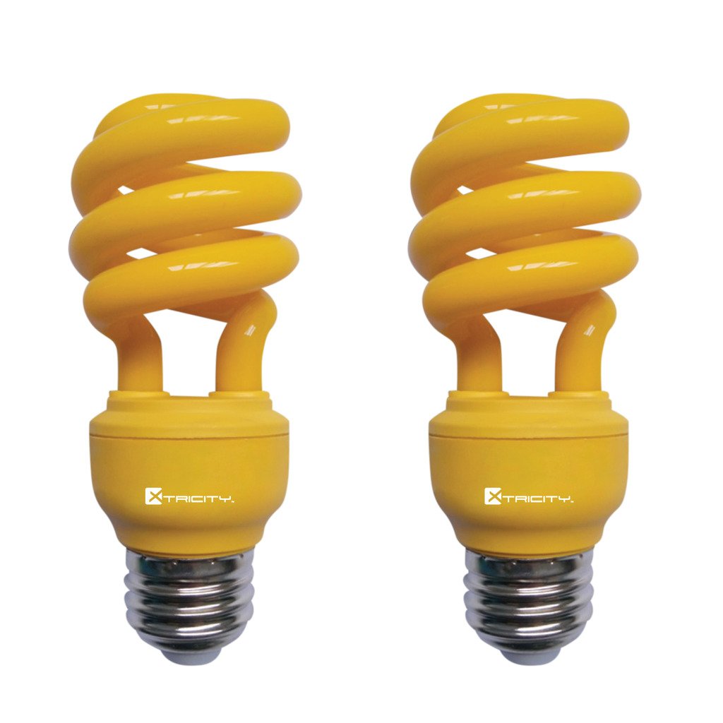 Xtricity 13-Watt CFL Light Bulbs T2 CFL Color Spiral Bug Light (Pack of 2)