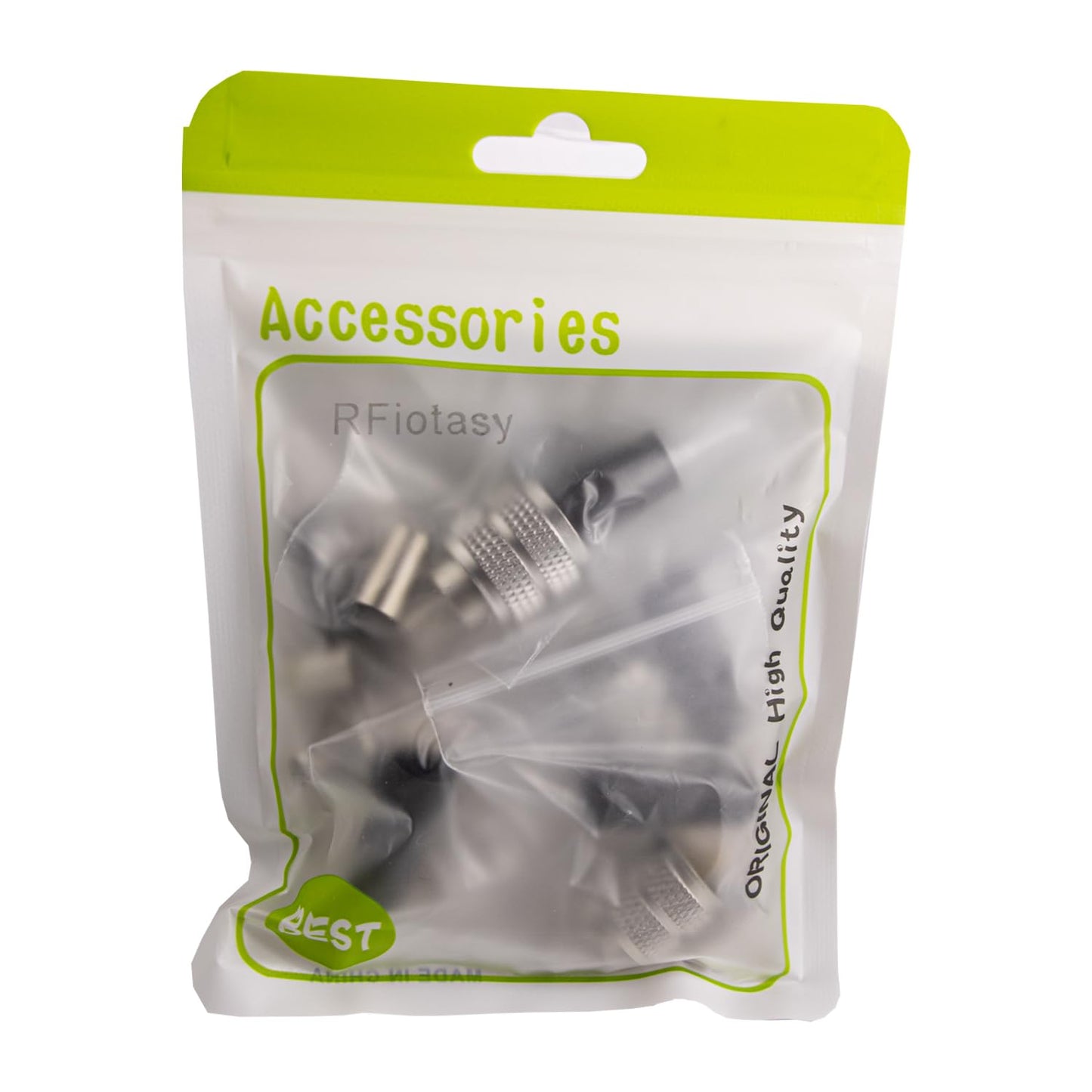 RFIOTASY Pack of 5 UHF PL-259 PL259 Male Crimp Connector Adapter Connector for RG8X, LMR240 Cable Compatiable with Ham Radio