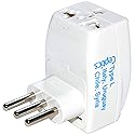 Ceptics 3 Outlet Travel Adapter Plug Type L for Italy