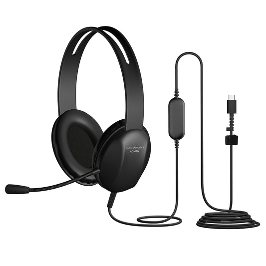 Cyber Acoustics AC-4014 USB-C Headset for PC, Mac, Tablets and Phones