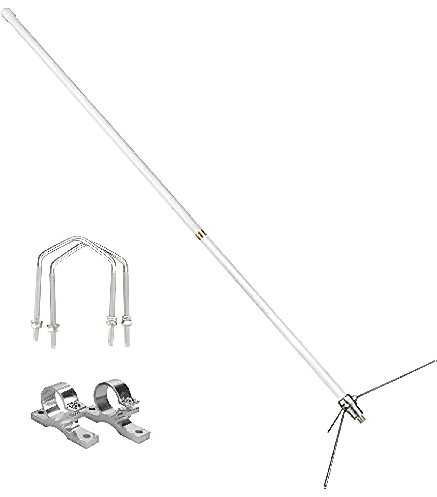 Diamond Antenna X30A Dual-Band Base Repeater Antenna - 2m/70cm High-Gain VHF UHF Antenna with 6.5 dB Gain and Durable Fiberglass Construction